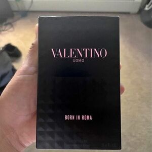 Valentino Uomo Black and Pink Packaging